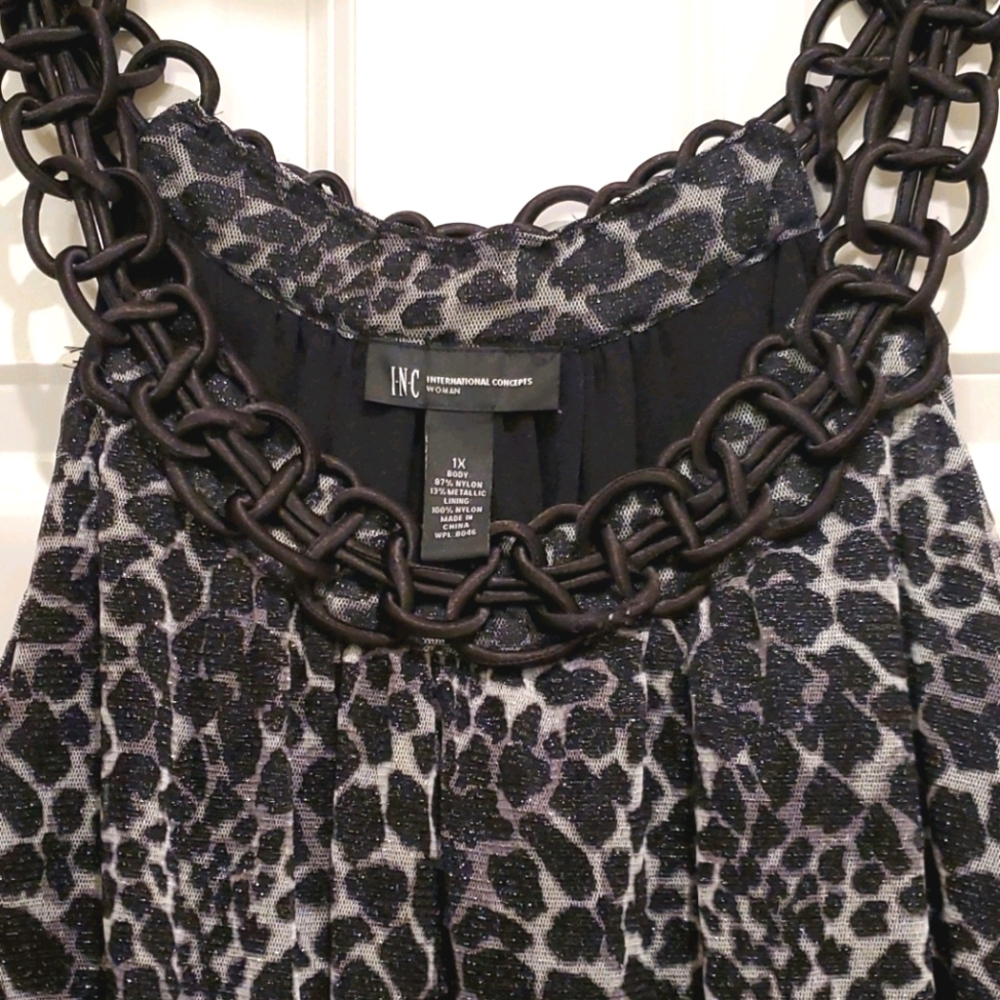 INC animal print tank top - Picture 5 of 7